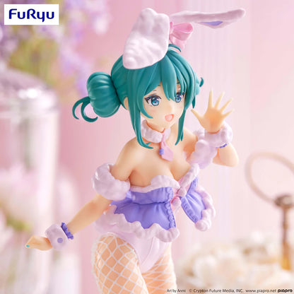 Hatsune Miku Bicute Bunnies PVC Statue White Rabbit Purple Color Ver.