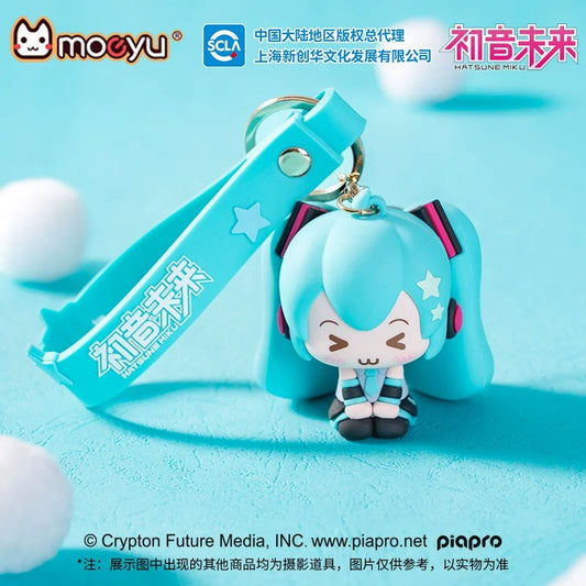 Hatsune Miku Squinting Eyes Series 3D Soft Rubber Pendant Decoration