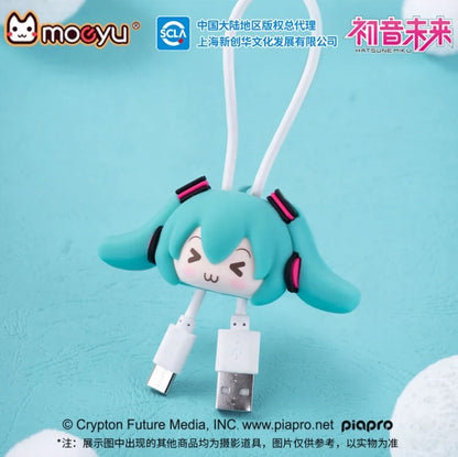 Hatsune Miku Squinting Eyes Series 3D Data Cable