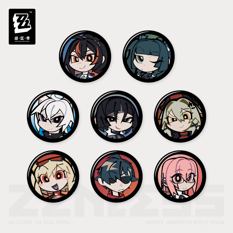 Zenless Zone Zero Affinity Excellent Series Agent Avatar Mini Badge Mystery Box Vol.3