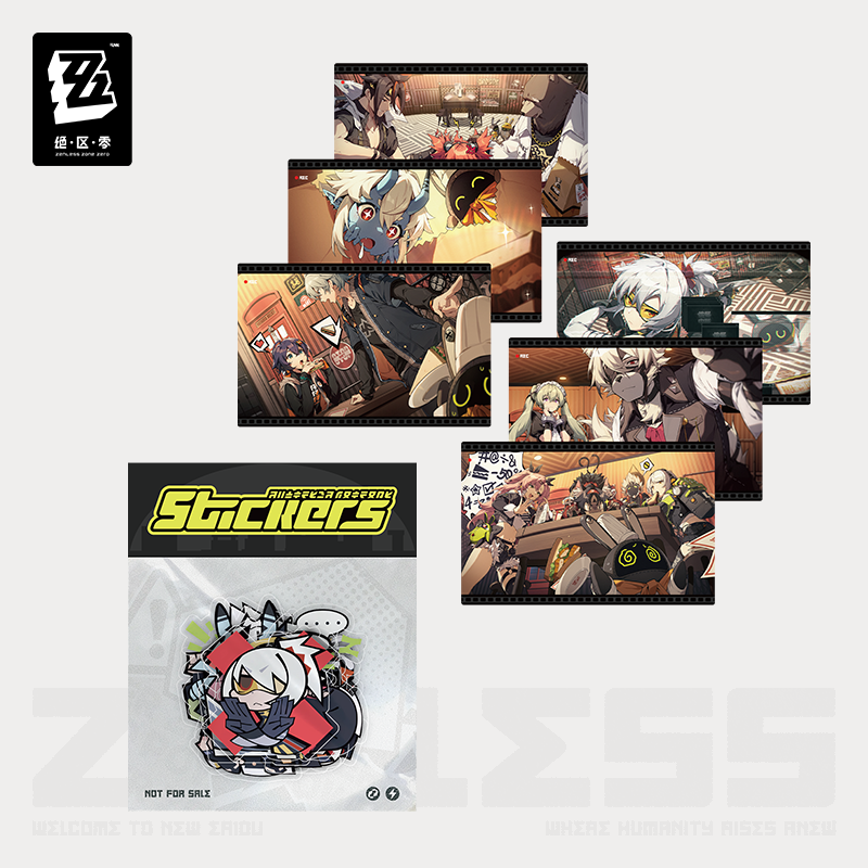 Zenless Zone Zero Breaded Belief A Sandwich Scented Dream Emoji Stickers & Postcard (Not For Sale)