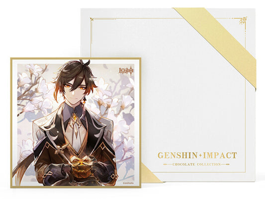 Genshin Impact Zhongli Chocolate Collection Shikishi Card Board (Not For Sale)