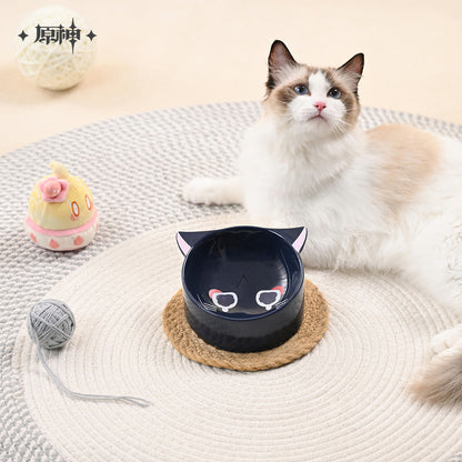 Genshin Impact Wanderer Meow Home Theme Series Ceramic Pet Bowl