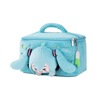 Hatsune Miku Squinting Eyes Series Plush Cosmetic Bag