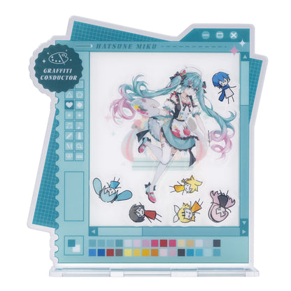 Hatsune Miku Graffiti Conductor Shake Acrylic Standee