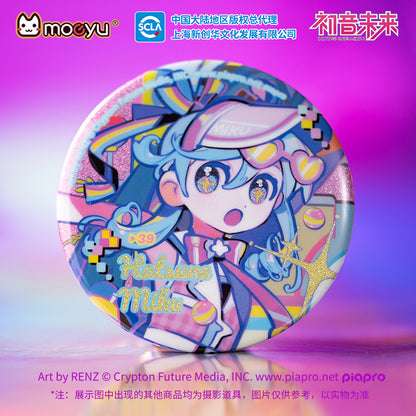 Hatsune Miku Encounter The Vintage And The Future In The Mirror Badge