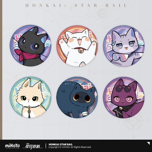 Honkai: Star Rail Little Cat Series Chibi Tinplate Badge Set (Not For Sale)