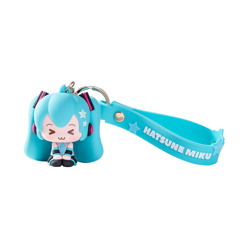 Hatsune Miku Squinting Eyes Series 3D Soft Rubber Pendant Decoration