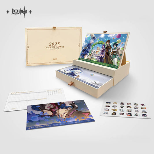 Genshin Impact 2025 Note Desk Calendar