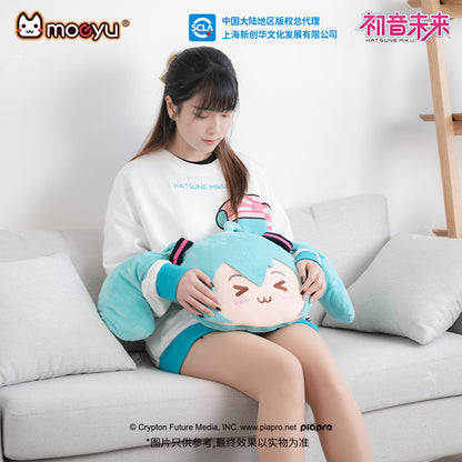 Hatsune Miku Squinting Eyes Series Multifunctional Pillow Blanket