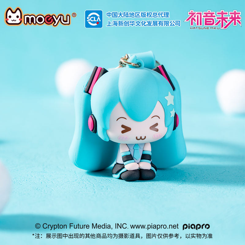 Hatsune Miku Squinting Eyes Series 3D Soft Rubber Pendant Decoration