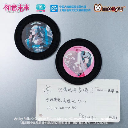 Hatsune Miku The 16th Anniversary Vinyl Record Refrigerator Magnet