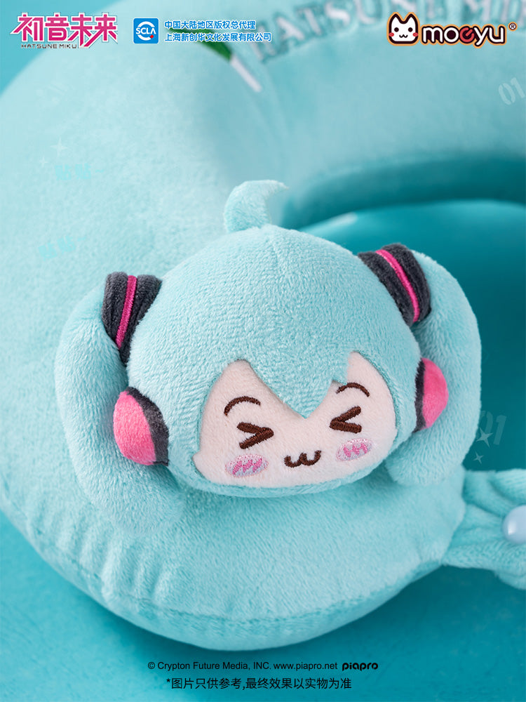 Hatsune Miku Squinting Eyes Series U Shaped Pillow