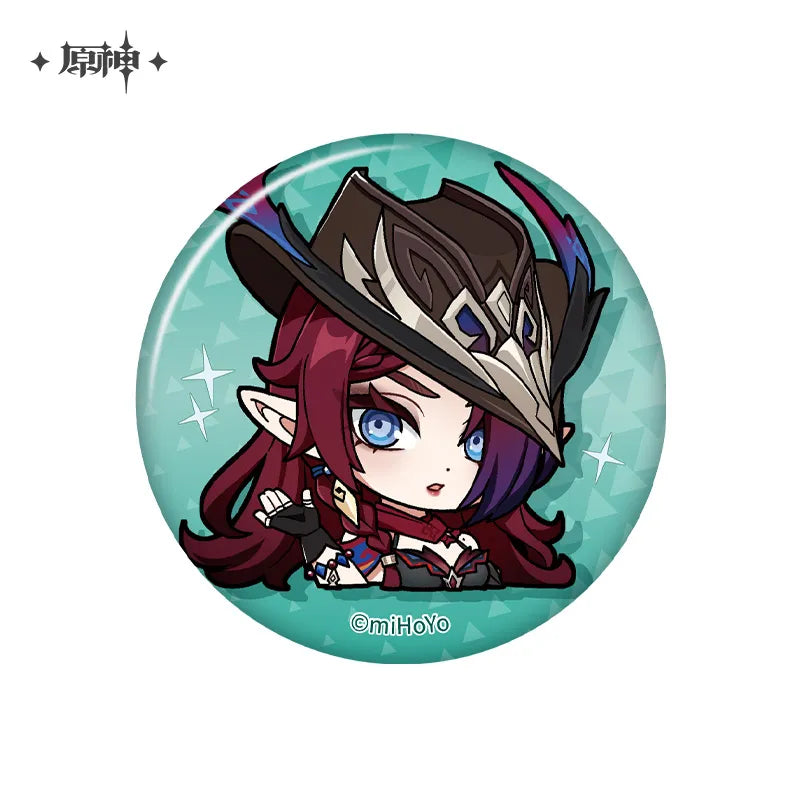 Genshin Impact Chibi Character Series Badge Natlan