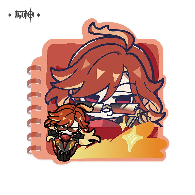 Genshin Impact Chibi Character Series Spiral Notebook Natlan