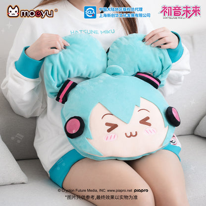 Hatsune Miku Squinting Eyes Series Multifunctional Pillow Blanket