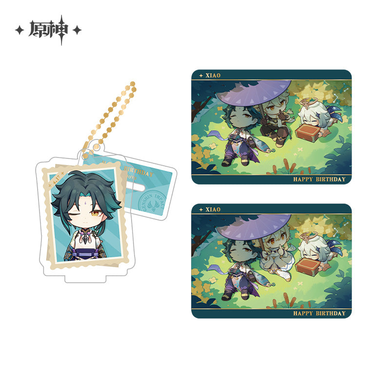 Genshin Impact Capturing the Good Times Series Stand Keychain& Collection Card