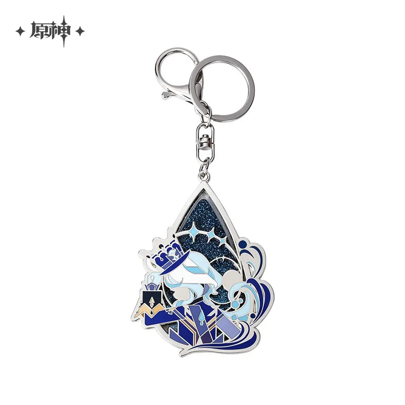 Genshin Impact Furina Stage Focus Quicksand Metal Keychain