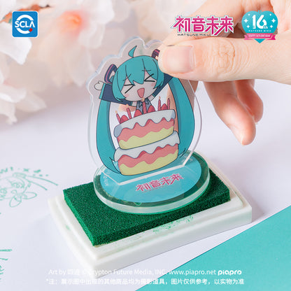 Hatsune Miku The 16th Anniversary Expression Pack Series Grain Stamp Acrylic Random Single Draw