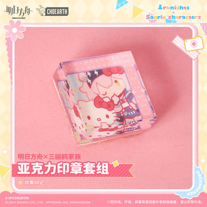 Arknights x Sanrio Gathering Mark Acrylic Steal Set