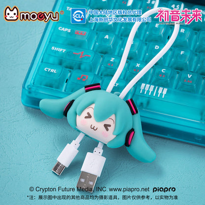 Hatsune Miku Squinting Eyes Series 3D Data Cable