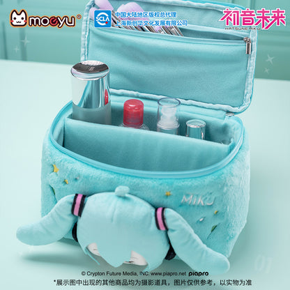 Hatsune Miku Squinting Eyes Series Plush Cosmetic Bag