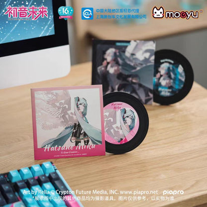 Hatsune Miku The 16th Anniversary Vinyl Record Refrigerator Magnet