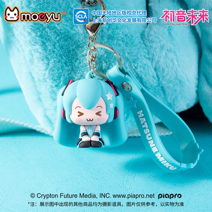 Hatsune Miku Squinting Eyes Series 3D Soft Rubber Pendant Decoration