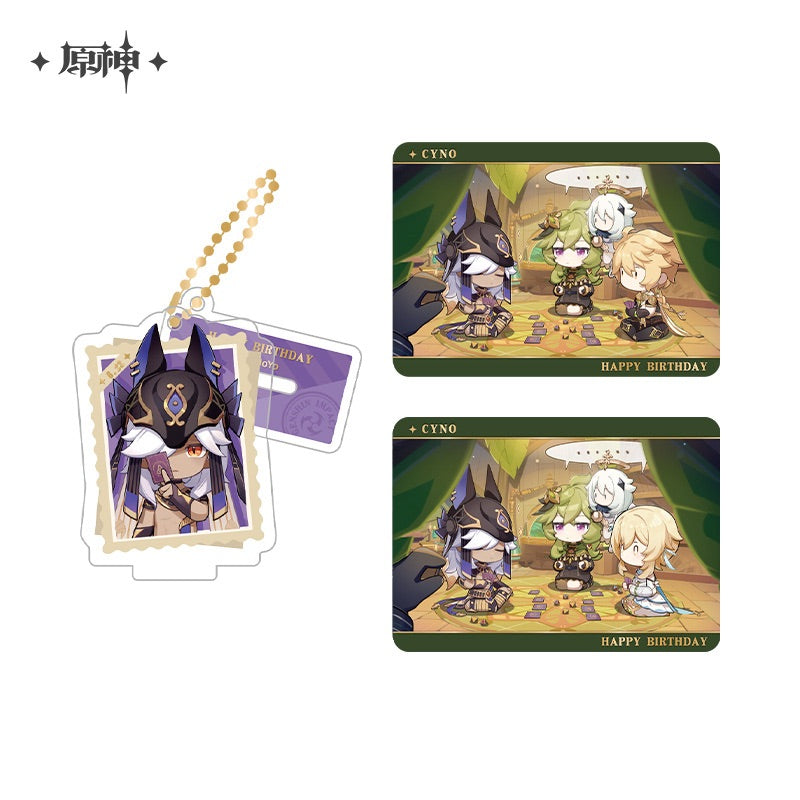 Genshin Impact Capturing the Good Times Series Stand Keychain& Collection Card