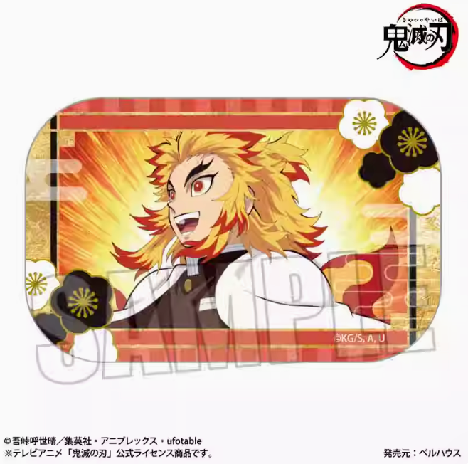 Demon Slayer: Kimetsu no Yaiba Mugen Train Series Impression Scene Square Badge