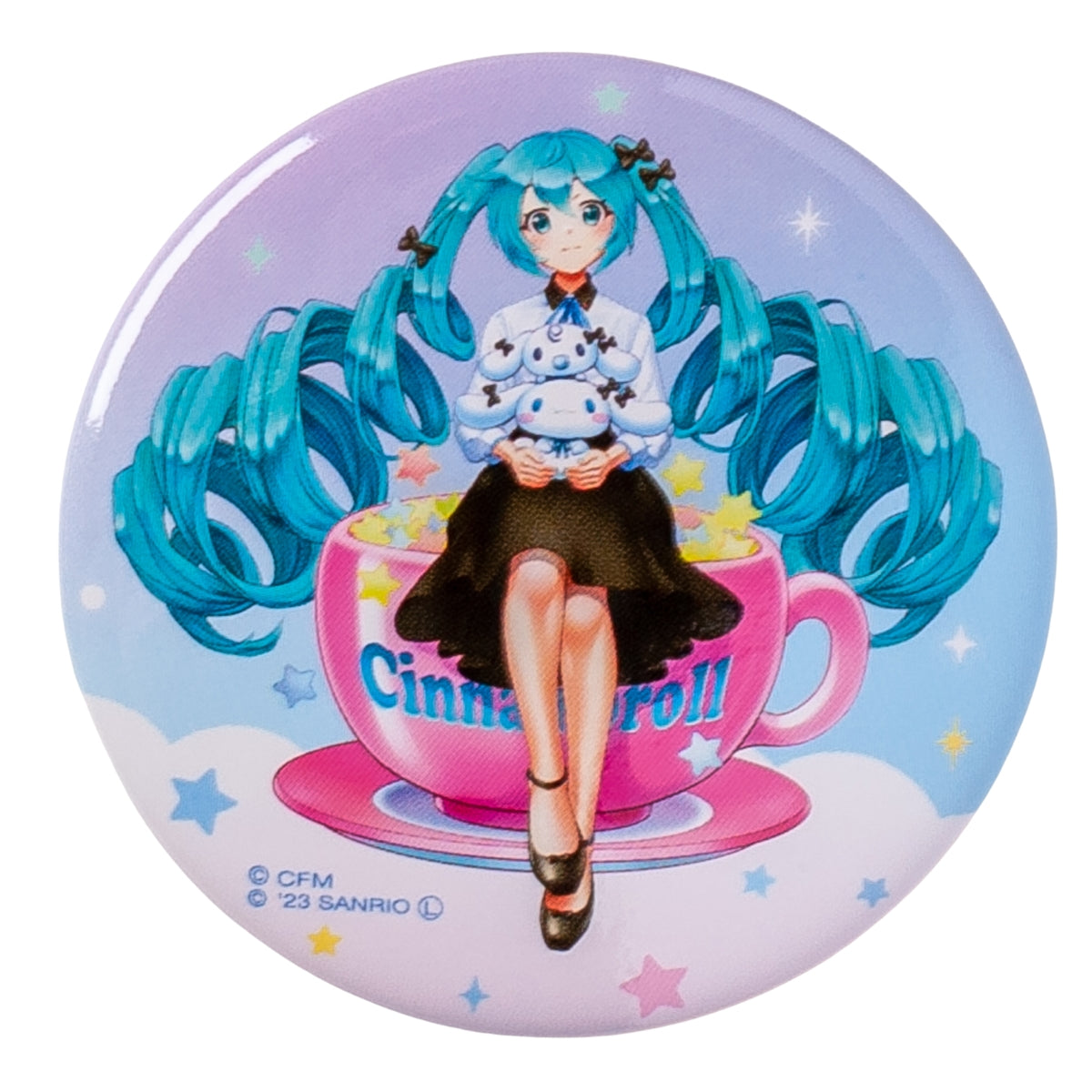 HATSUNE MIKU X Cinnamoroll Badge