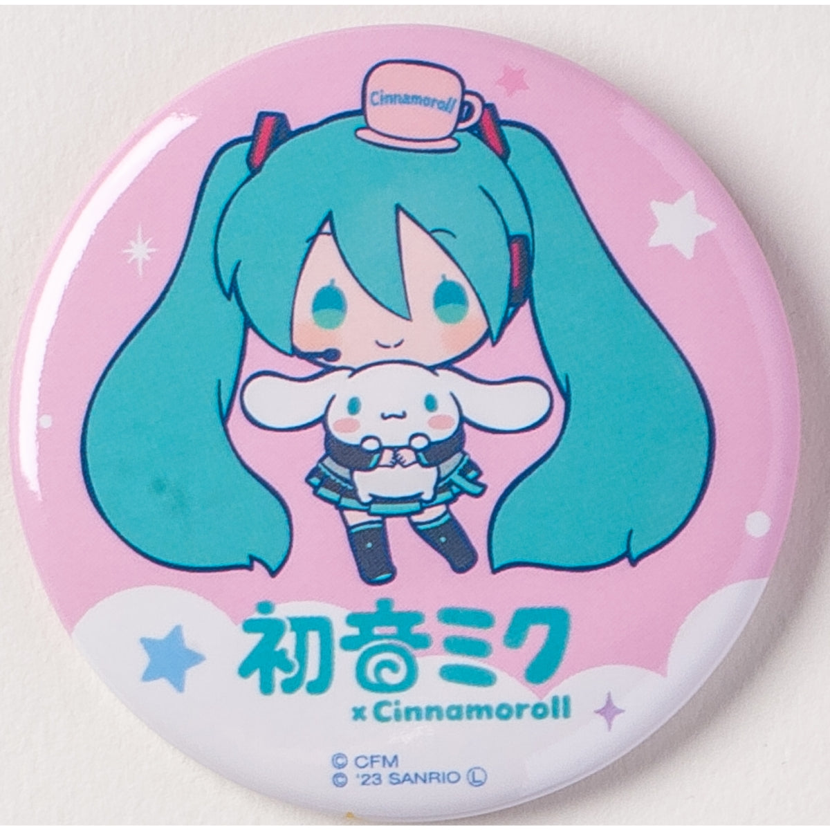 HATSUNE MIKU X Cinnamoroll Badge