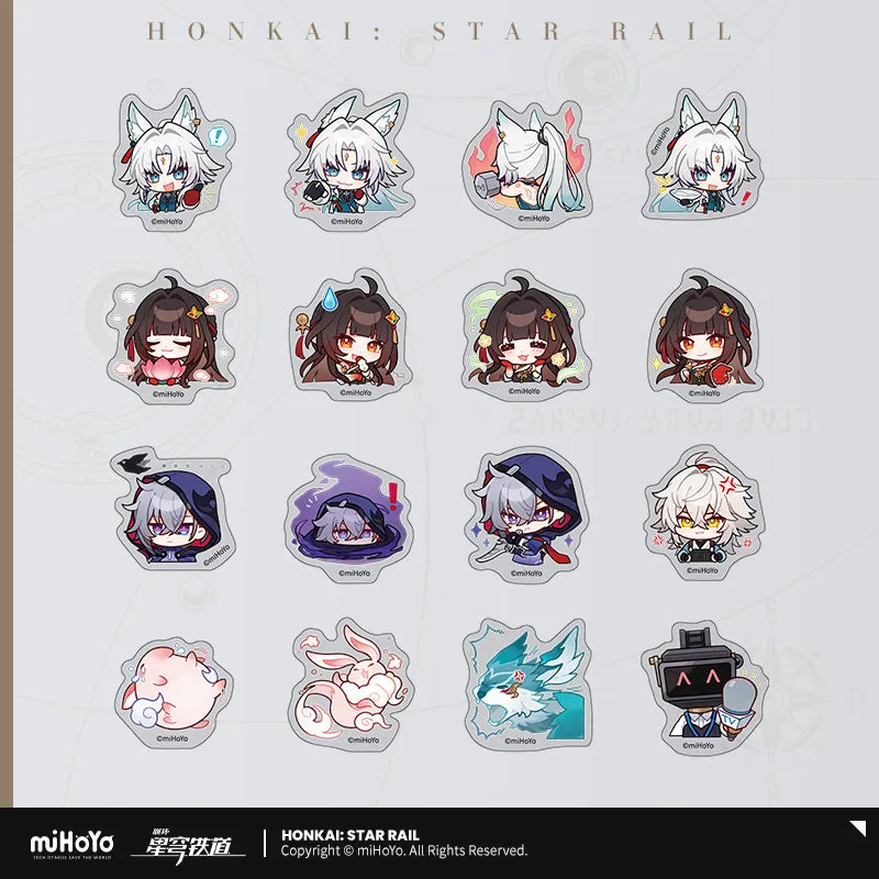 Honkai: Star Rail Pom-Pom Exhibition Series Chibi Sticker Box