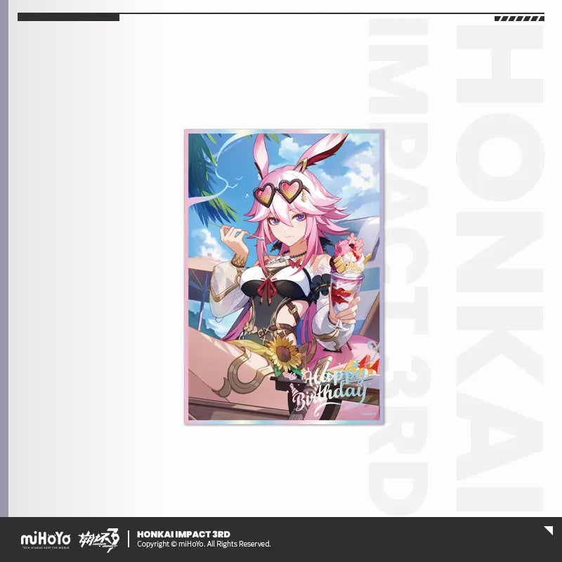 Honkai Impact 3rd Birthday Greeting Series PET Shikishi Cardboard