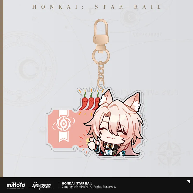 Honkai: Star Rail Pom-Pom Exhibition Series Acrylic Keychain