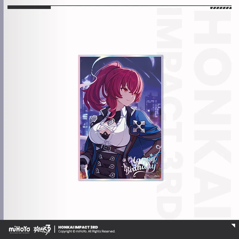 Honkai Impact 3rd Birthday Greeting Series PET Shikishi Cardboard