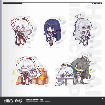 Drumming In New Resolutions Series Chibi Mini Acrylic Thick Stand