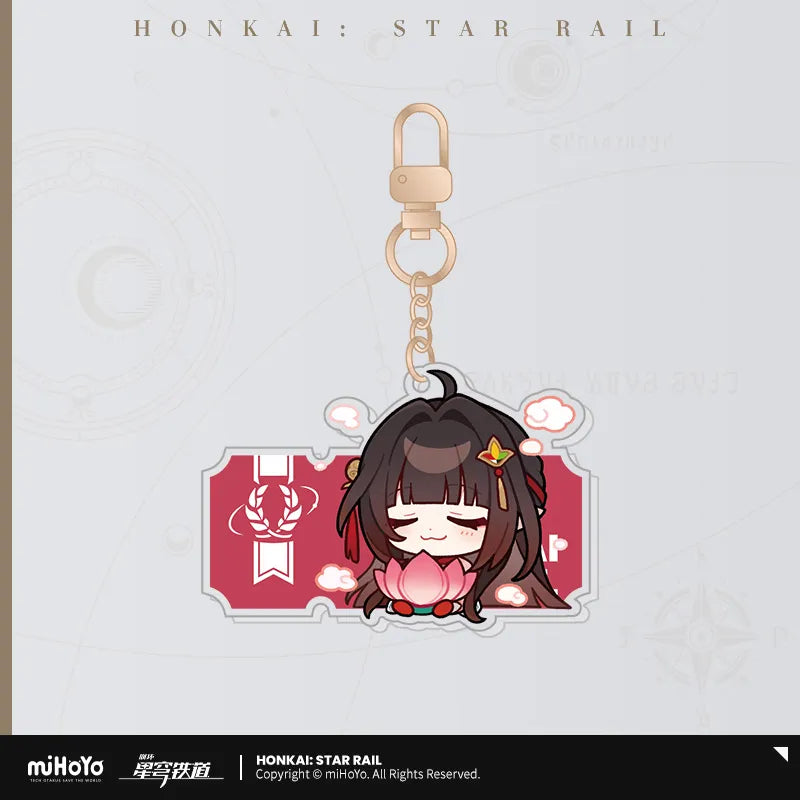 Honkai: Star Rail Pom-Pom Exhibition Series Acrylic Keychain