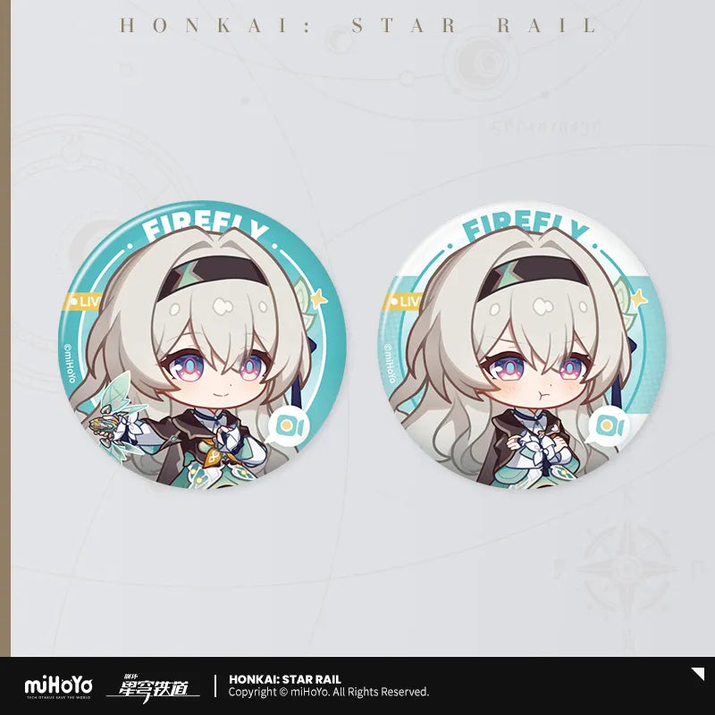 Honkai: Star Rail Owlbert's Reception Room Series Tinplate Badge Set