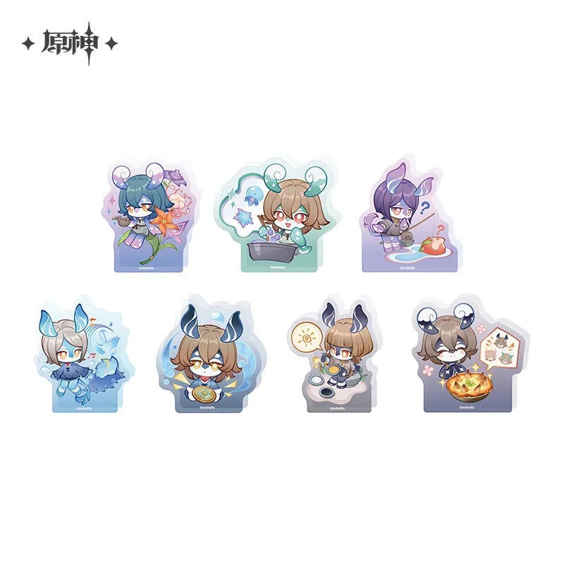 Genshin Impact Offline Store Theme Series Melusine Chibi Thick Acrylic Ornaments