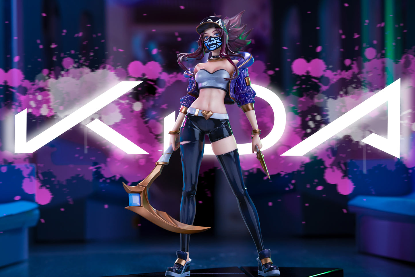 League of Legends K/DA Akali 1/7 Scale Painted Figure