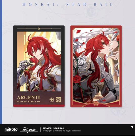 Honkai: Star Rail Argenti Polaroid Light Cone Card Set (Not For Sale)