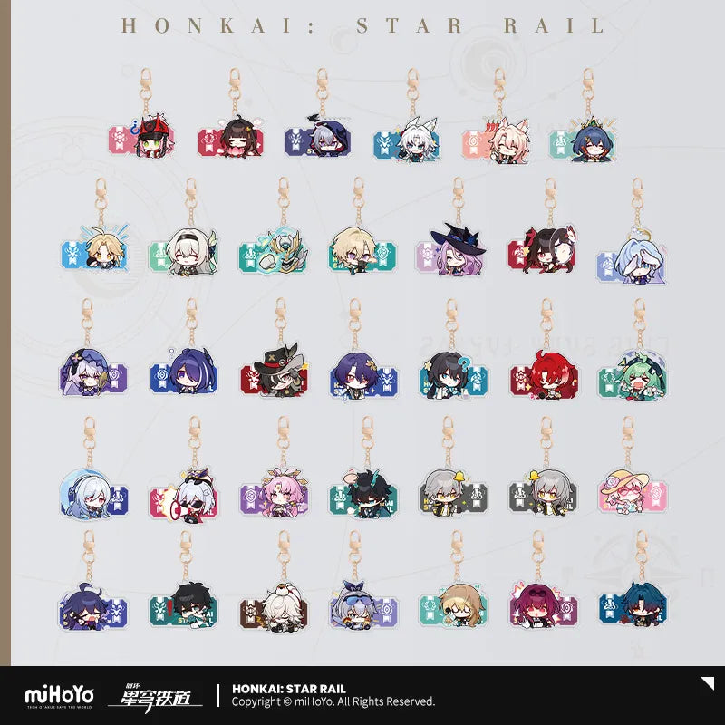 Honkai: Star Rail Pom-Pom Exhibition Series Acrylic Keychain