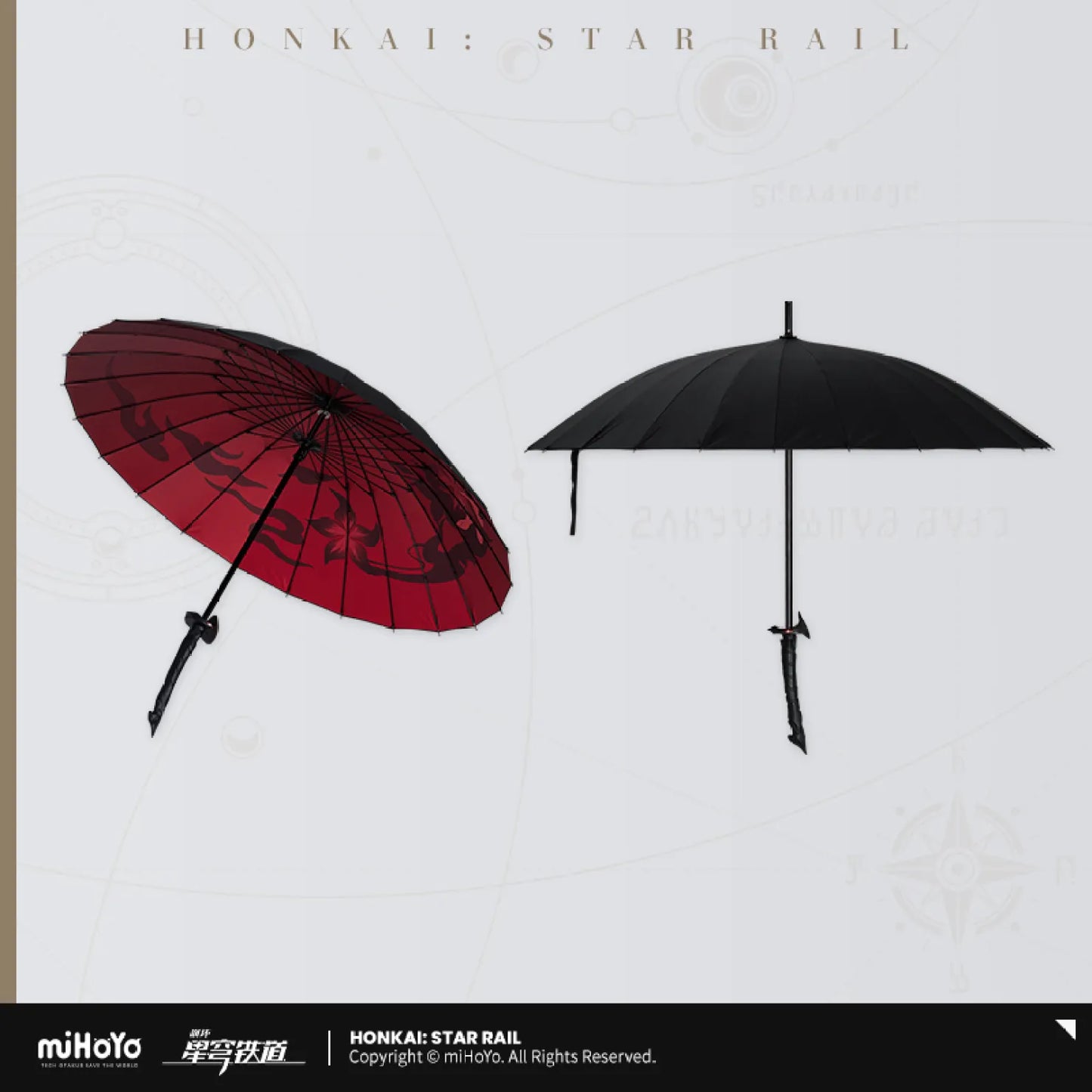 Honkai: Star Rail Acheron Theme Impression Series Long Handle Umbrella