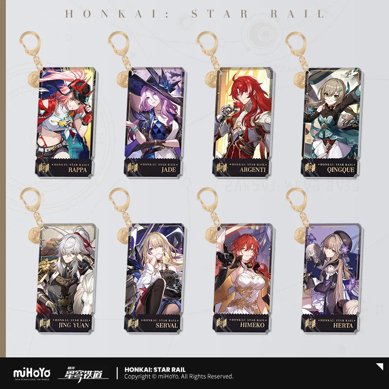 Honkai: Star Rail The Erudition Character Warp Artwork Acrylic Keychain