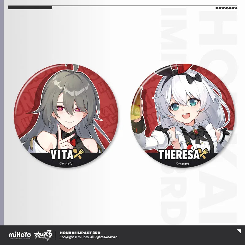 Honkai Impact 3rd Delicious Onboard Series Tinplate Badge