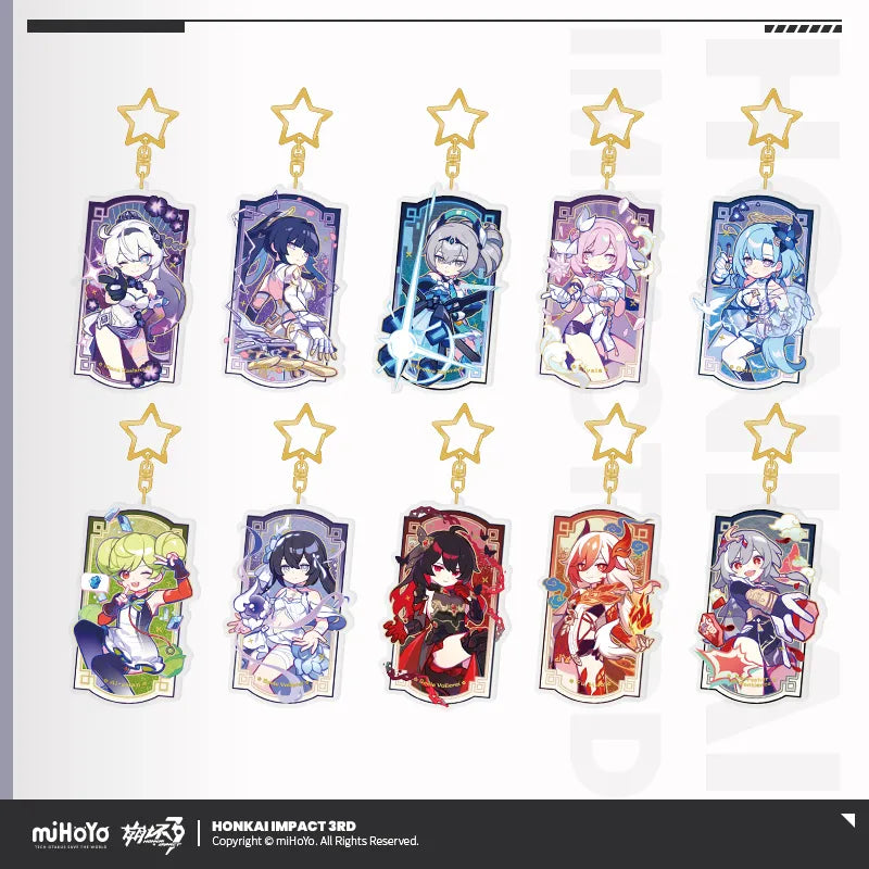 Honkai Impact 3rd A Life of Luck Series Acrylic Glittering Pendant