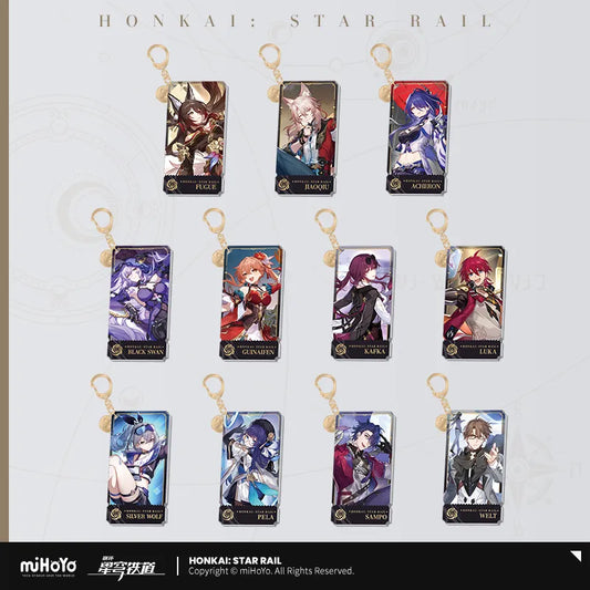 Honkai: Star Rail The Nihility Character Warp Artwork Acrylic Keychain