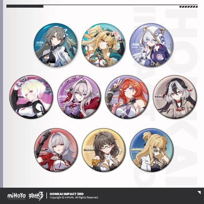 Honkai Impact 3rd Portrait Series Tinplate Badge Vol.2