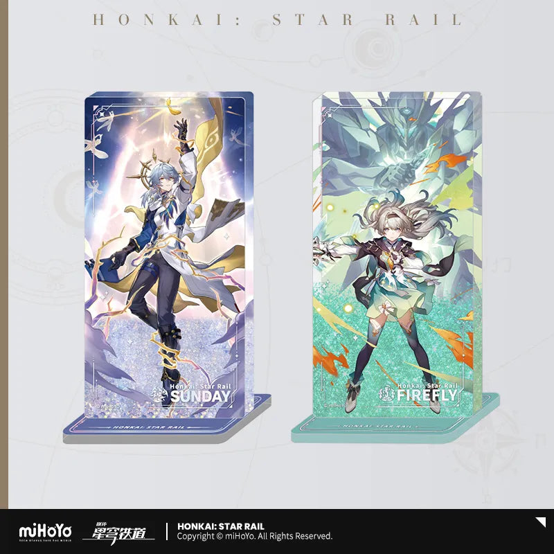 Honkai: Star Rail The Destruction Character Warp Artwork Acrylic Quicksand Stand Decoration